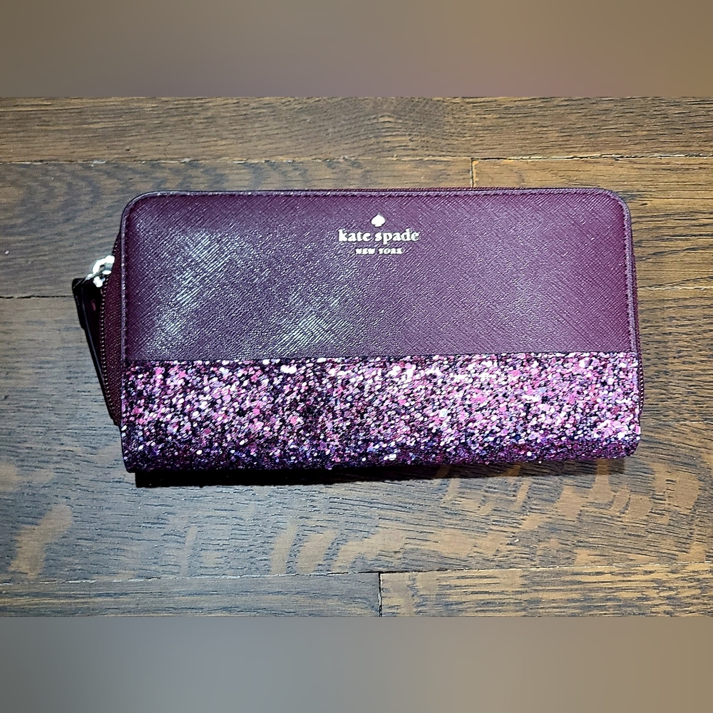 Kate Spade Purple Glitter Women's Wallet